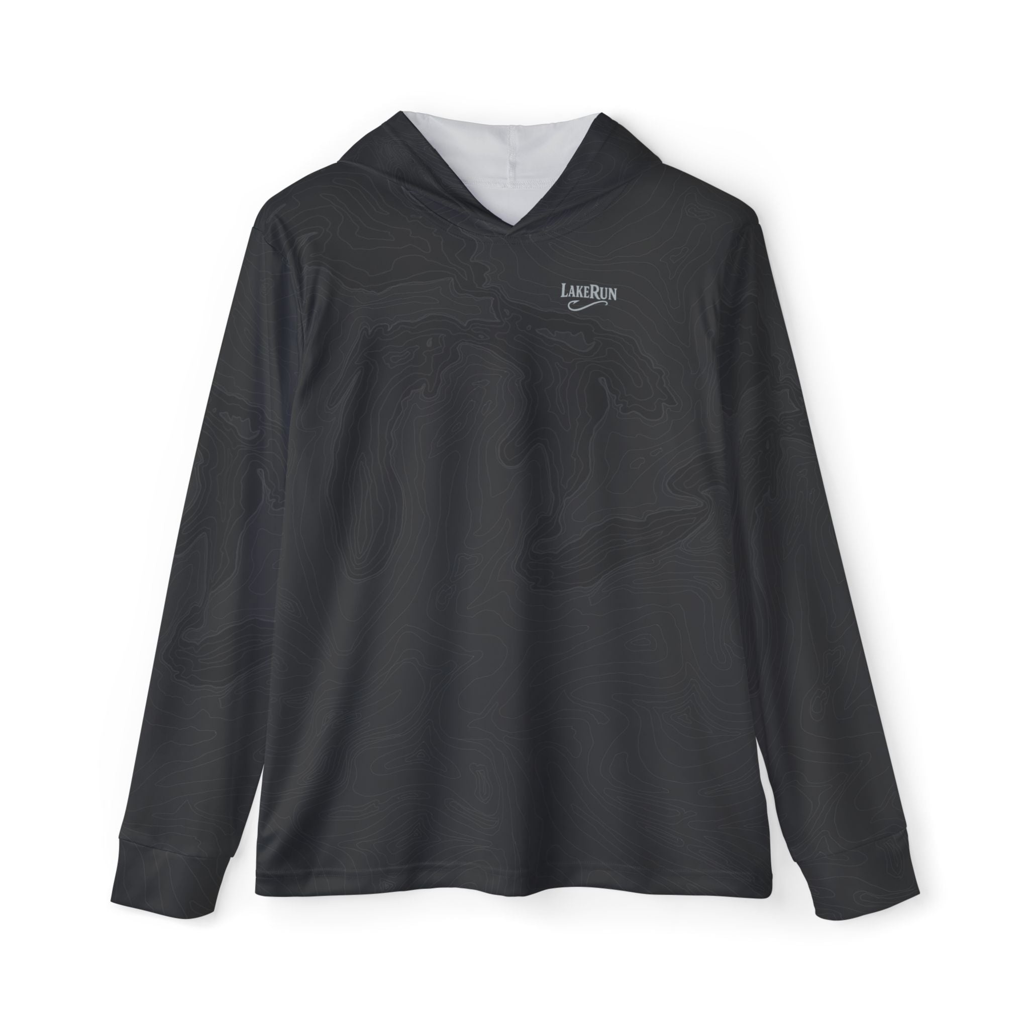 “Great Lakes Topo-Abyss” UPF 50 Performance Hoodie