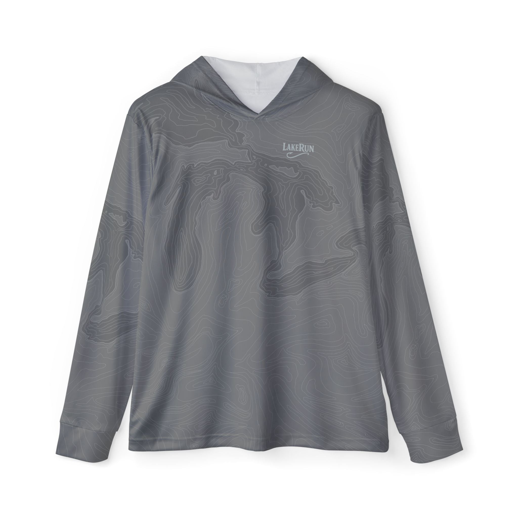“Great Lakes Topo-Breakline” UPF 50 Performance Hoodie