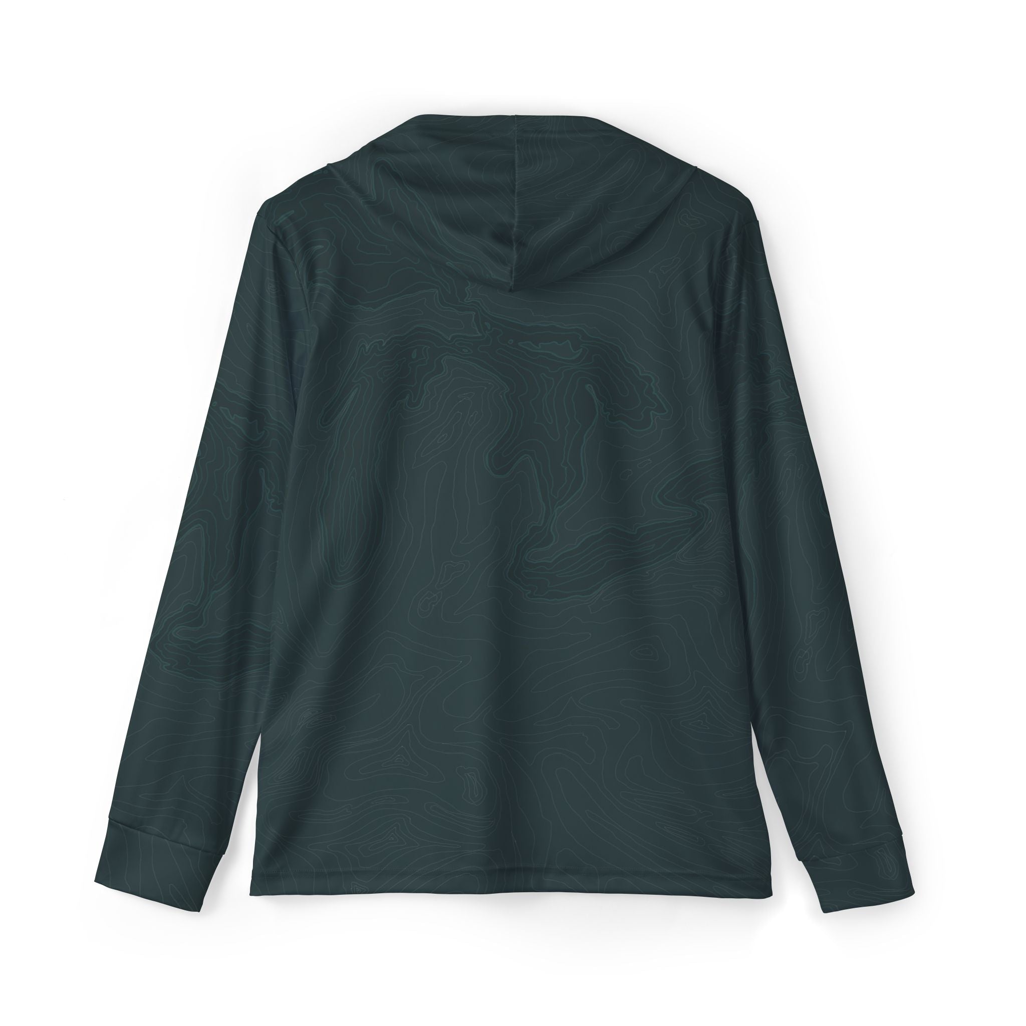 “Great Lakes Topo-Depths” UPF 50 Performance Hoodie