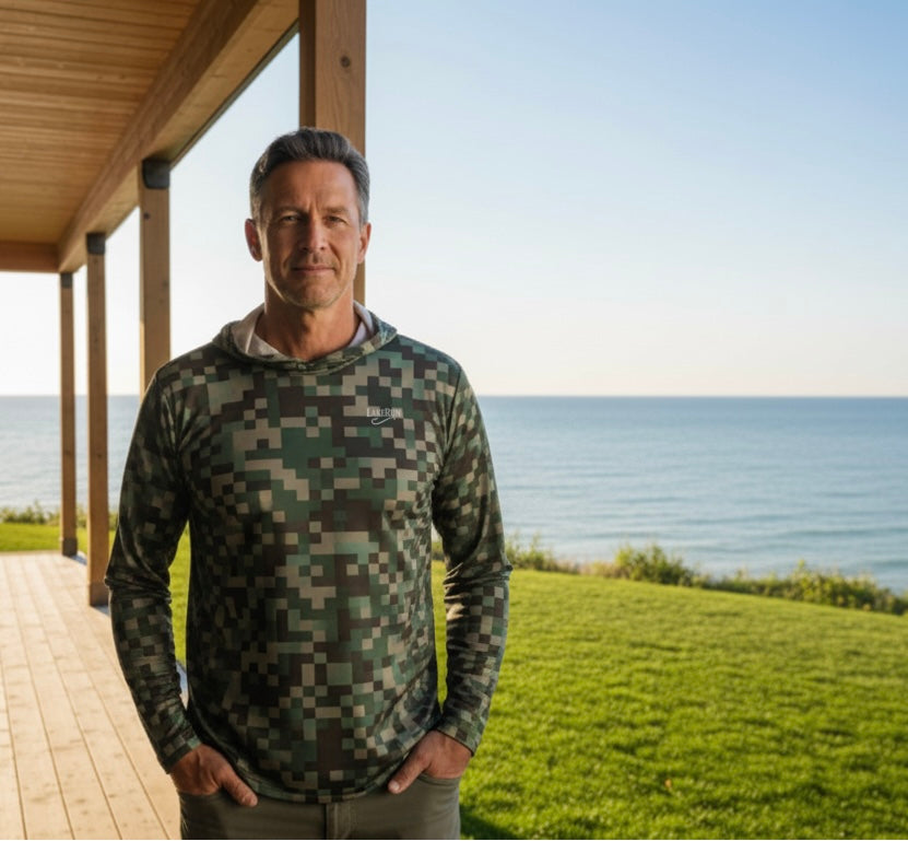 “Digital Forest Camo” UPF 50, Performance Hoodie