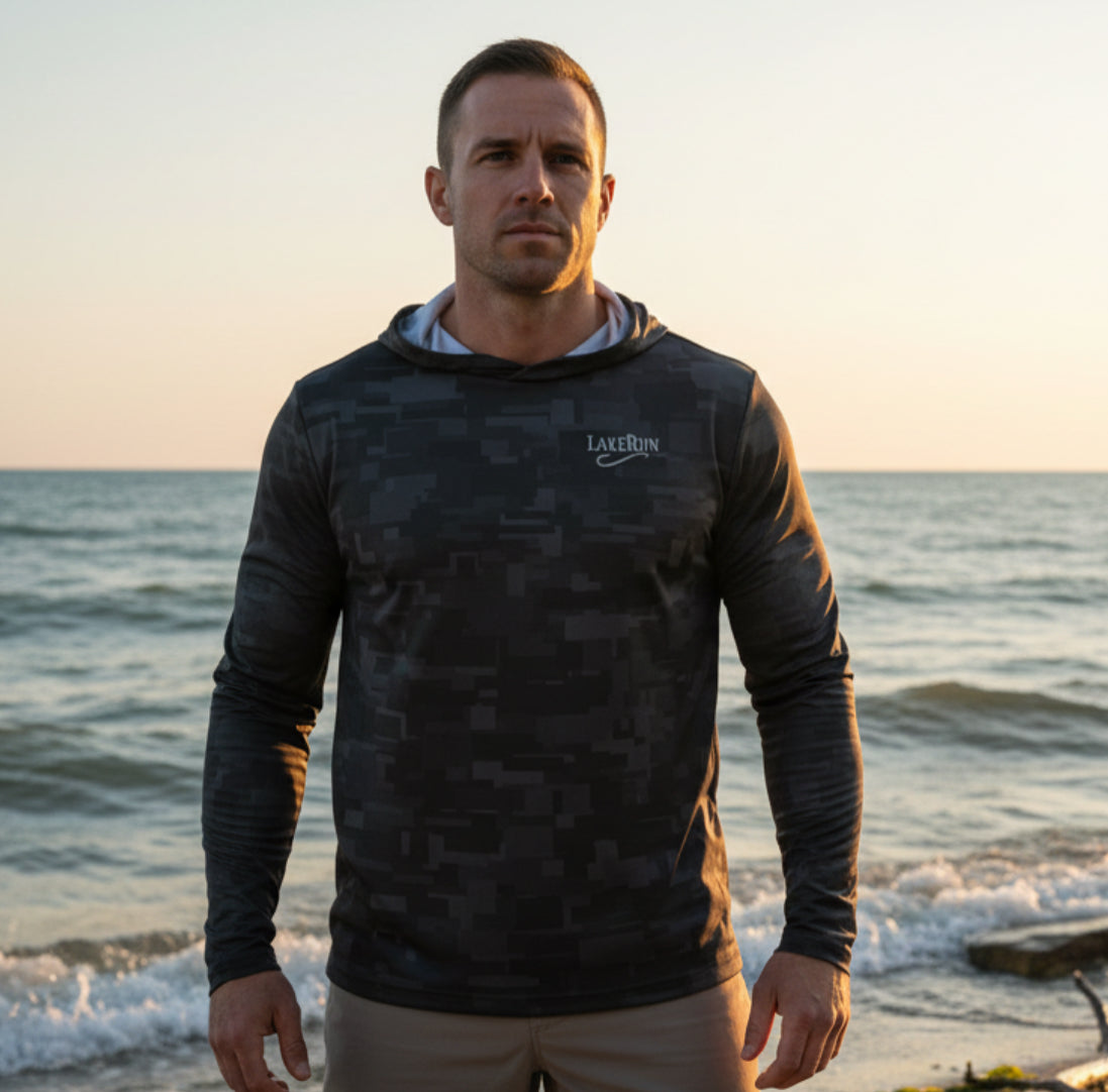“Darkwater Camo” UPF 50 Performance Hoodie