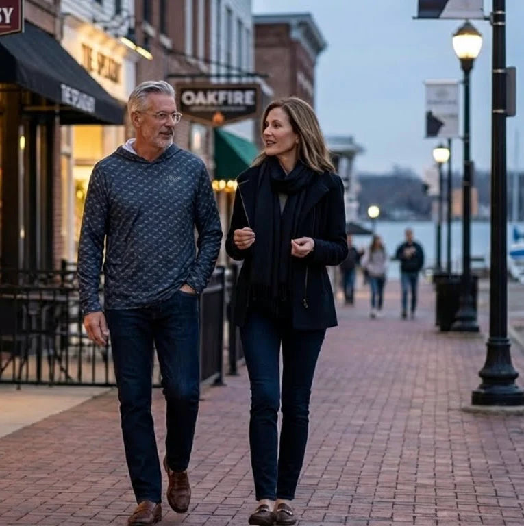 “Great Lakes Board Walk” UPF50 Performance Hoodie