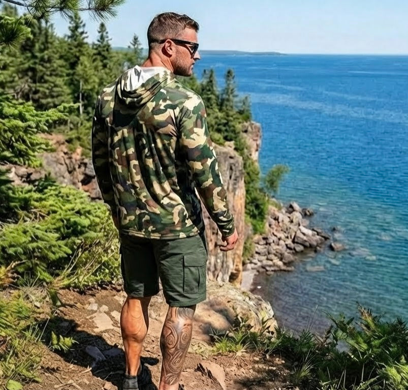 “Great Lakes-Classic Camo” UPF 50 Performance Hoodie