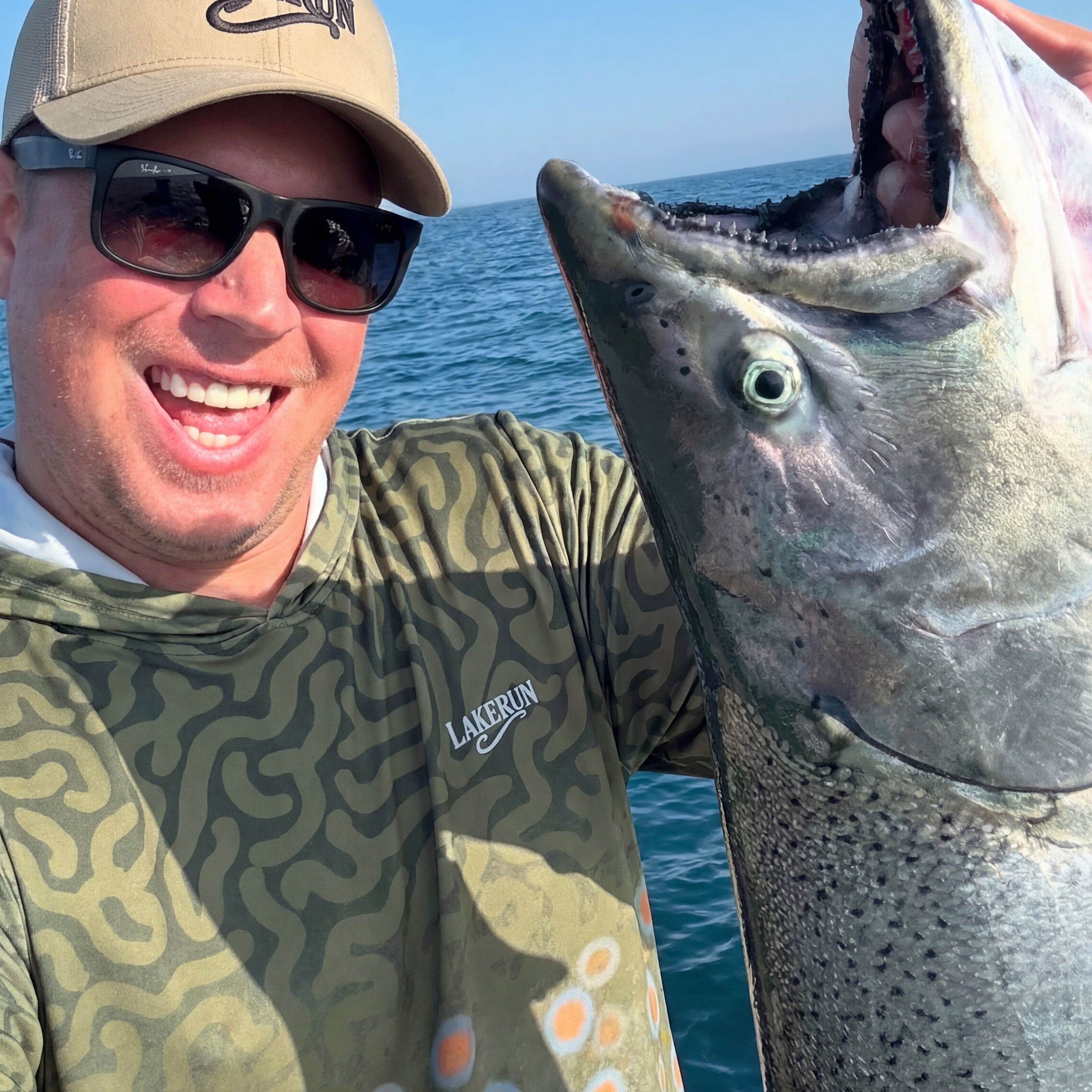 “Coaster Brook Trout” UPF50 Performance Hoodie